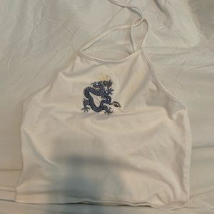 Brandy Melville snake embroidered top, brandy top